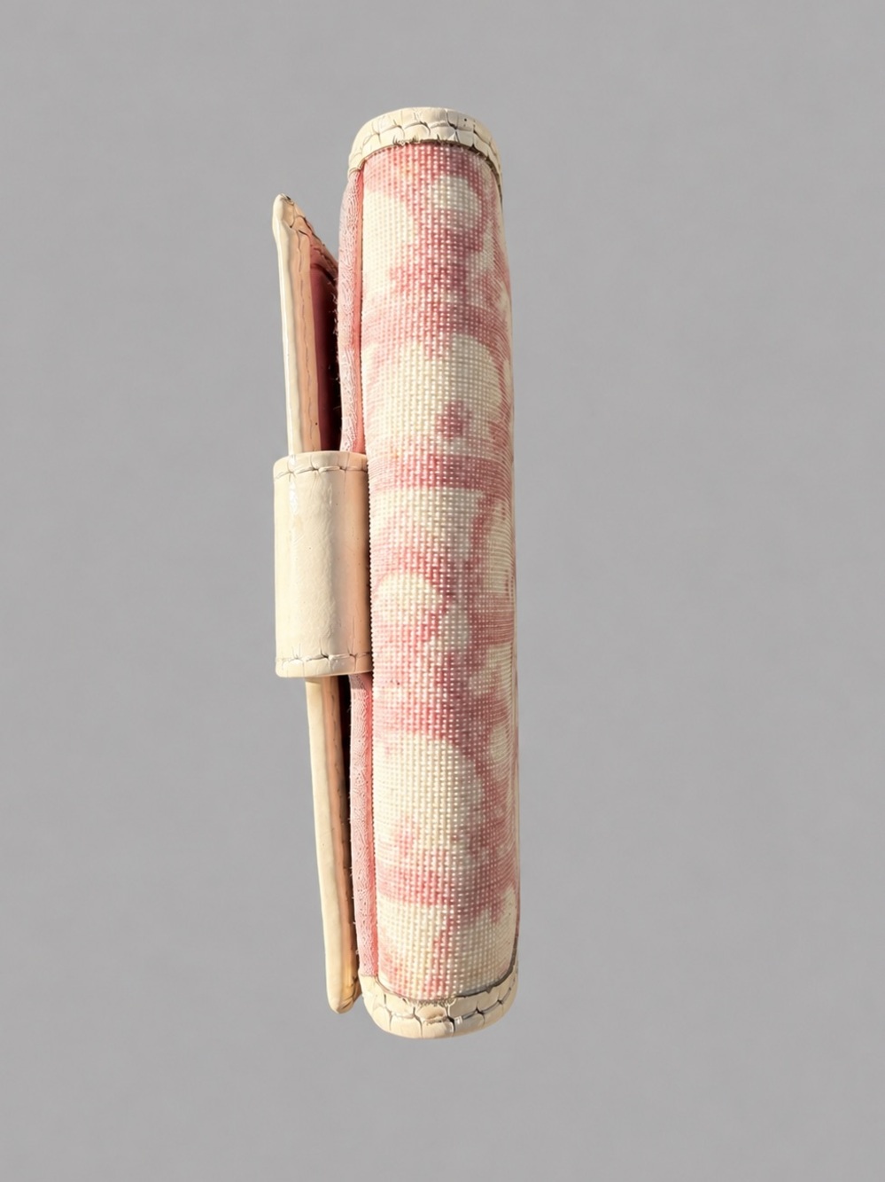 Authentic Christian Dior Trotter “1” Bifold Wallet in Pink/White - Picture 9 of 11